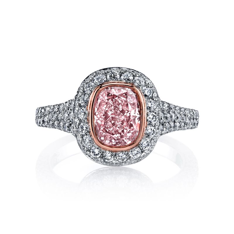 Halo Cushion Cut Split Shank Engagement Ring, 1.80 Ct I Color VVS1 GIA –  Kingofjewelry.com